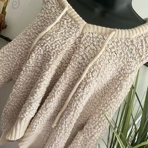 POL Women's Popcorn Chenille Hooded Sweater Size Medium SO CUTE!